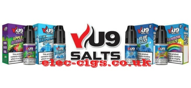 Image shows just four of this exciting range of salt e-liquids