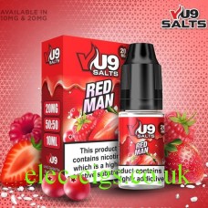 VU9 10ml Salt E-liquid Red Man from only £1.79