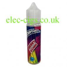 Image shows a bottle of Berry Bomb 50 ML E-Liquid 50-50 (VG/PG) by Scripture
