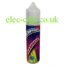 Image shows a bottle, with a multicoloured label, containing the e-liquid