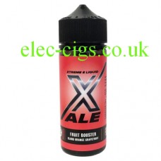 Image shows a bottle with a red label and it contains Fruit Booster by Xale 100 ML E-Liquid