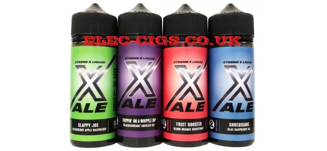 Image shows all four flavours in the Xale 100 ML E-Liquids range.