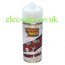 image shows a bottle of Yummy Juice Cherry Cola 100 ML E-Liquid 