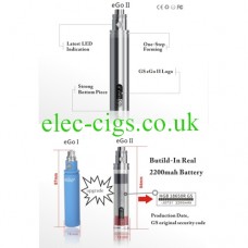 GS eGo11 2200 mAh Battery 