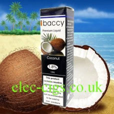 image shows iBaccy 10ml E-liquid Coconut