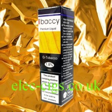 image shows iBaccy 10ml E-liquid G-Tobacco