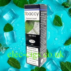 image shows iBaccy 10ml E-liquid Ice Mint