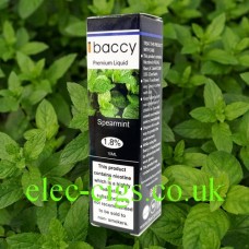 image shows iBaccy 10ml E-liquid Spearmint
