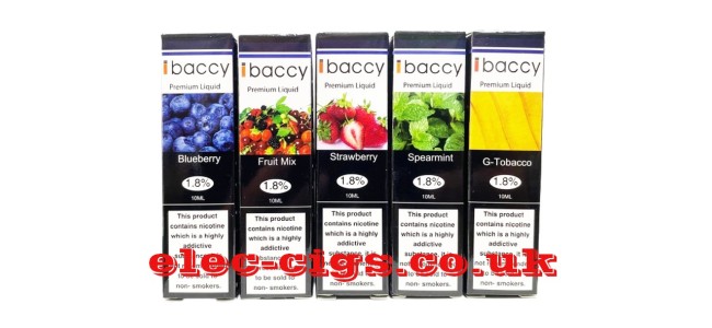 This show just a few of the iBaccy Premium 10ML E-Liquids