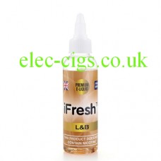 Image shows a bottle of 50 ML L&B E-Liquid by iFresh