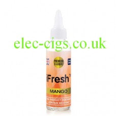 Image shows a bottle of 50 ML Mango E-Liquid by iFresh