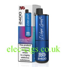 IVG 2400 Puff Disposable Pod Vape Blueberry Fusion from £10.48
