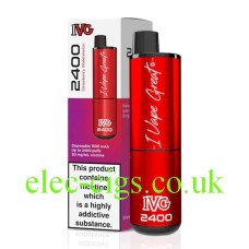 IVG 2400 Puff Disposable Pod Vape Strawberry Watermelon from £10.48