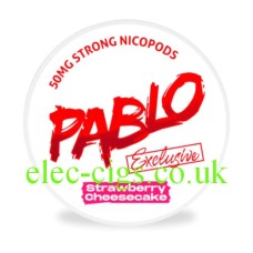 You are seeing the lid of Pablo Strong Nicopods Strawberry Cheesecake