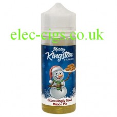 A bottle of Kingston 100 ML Exceedingly Good Mince Pie E-Liquid 